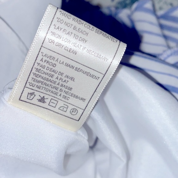 BB Dakota blue striped one shoulder romper size 8 new with tags - Picture 11 of 11